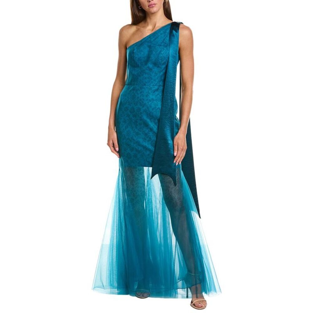 Rene Ruiz Womens  Mermaid Gown, Blue